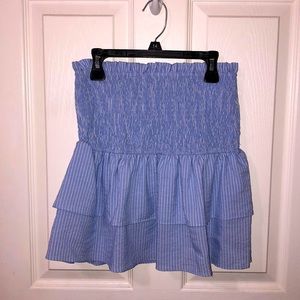 Ruffled striped skirt